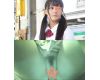 【電車痴漢】顔出し制服J系★田舎っぽさ全開の原石美少じょ★上京J系の背伸びTバックを切断★中出し後にトイレで濃厚顔射