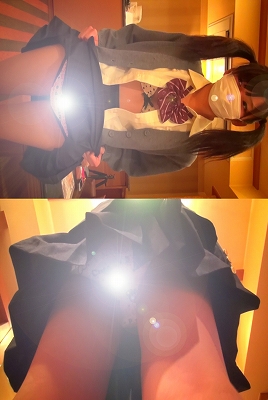 　Chu坊、制服ルーズもヤバすぎるっ。細身ぷにっと最強ツインテール！！学校帰りだったのね