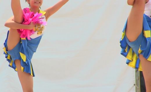 ダンス！！チアのノーブラ衣装でハイキック！！若さ溢れるさわやかエロ！！366
