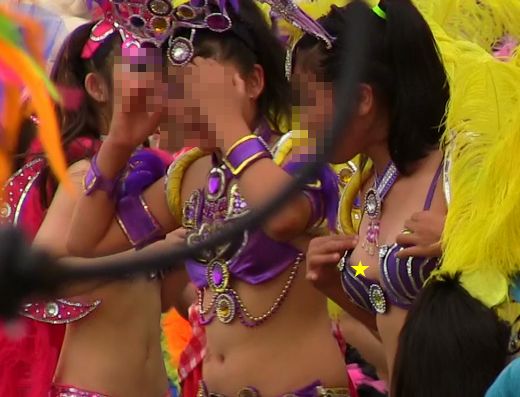 サンバ大集合！！207の続編２・上も下もエロすぎ！！胸チラ！！浮きブラ！！210