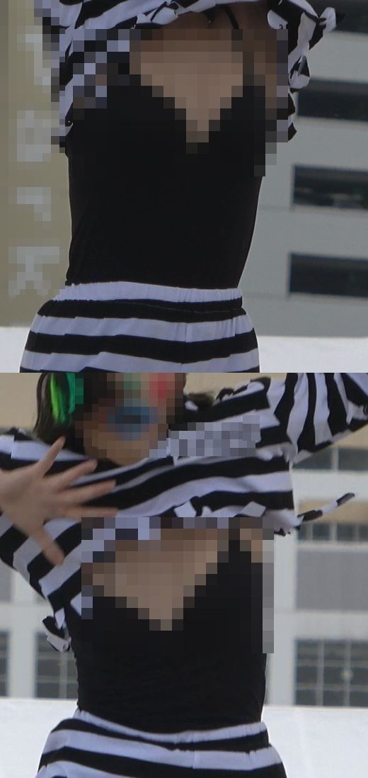 令和！！ダンス！！若い子の中で1人、衣装の中がとてもセクシー！！メイクもヤバイ！！n10