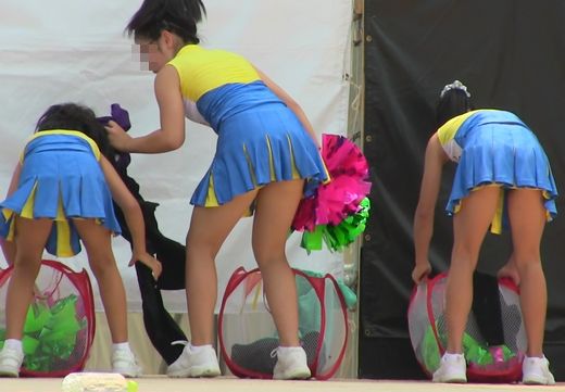 ダンス！！チアのノーブラ衣装でハイキック！！若さ溢れるさわやかエロ！！366