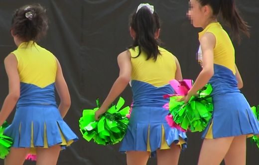 ダンス！！チアのノーブラ衣装でハイキック！！若さ溢れるさわやかエロ！！366