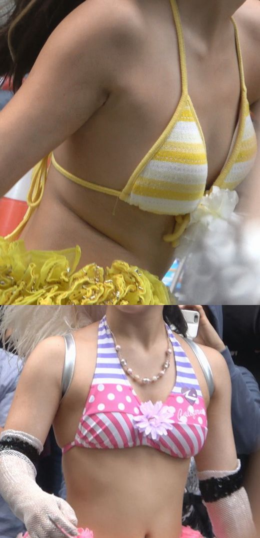 令和！！サンバ！！若い子からお姉さんまで！！ポケットがないから胸に収納！！n8