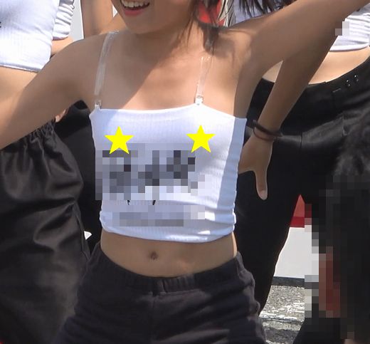 復刻版！！４Ｋ高画質！！ダンス！！透けてしまうチューブトップ！！オススメ！！n269