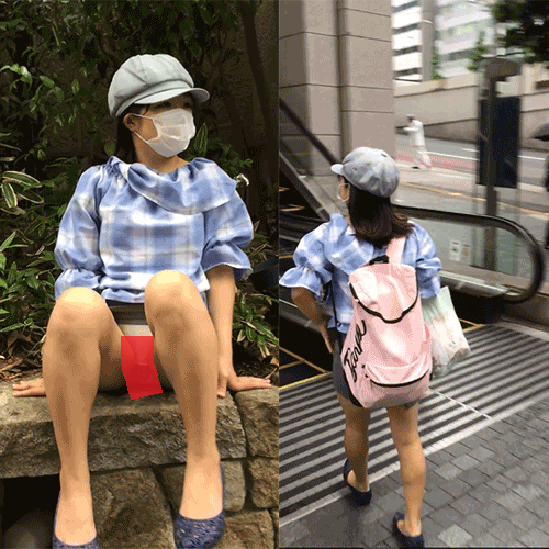 声優志望童顔女の子のパンチラ