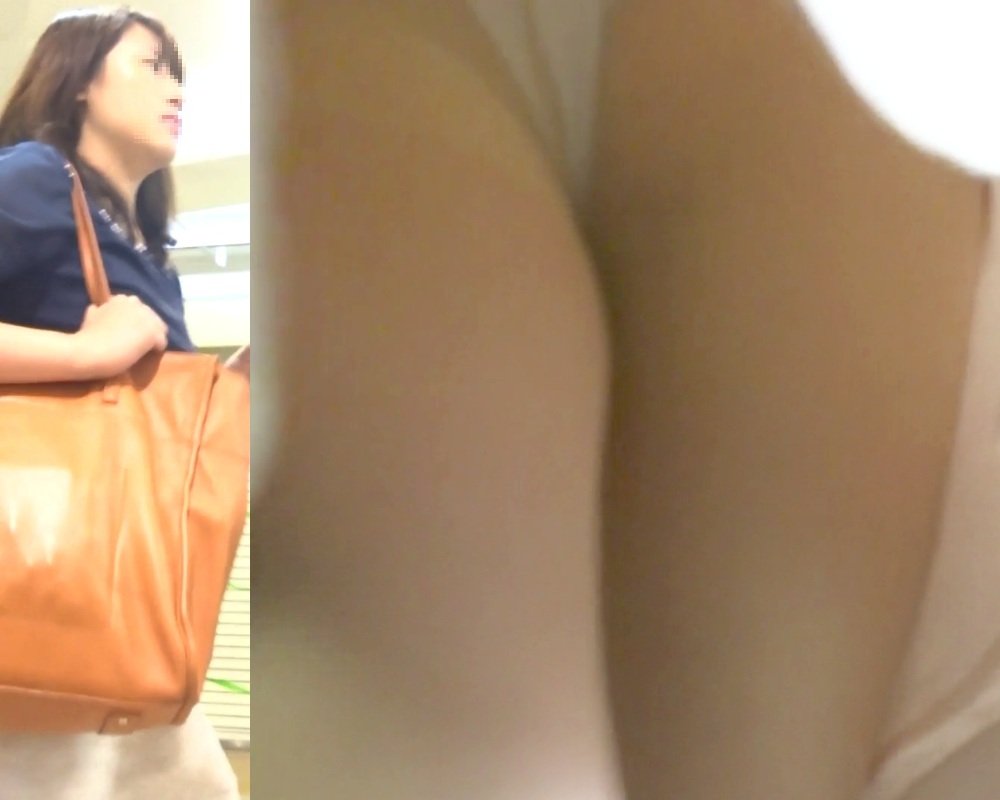 [★顔出し]パンチラ盗撮 美人OLさん 水色パンツを激写 [アダルト]