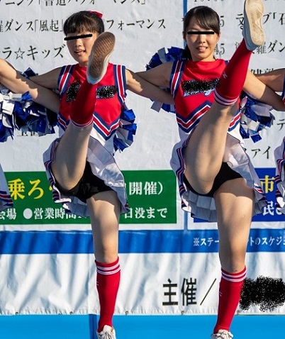 【写真高画質】チア２７　【悲報】黒スパッツだと思ったがよく見たらはみパンしていた件Part.1