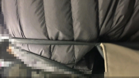 電車痴漢 黒髪でおっとりした雰囲気のムッチリ人妻【素人撮影】