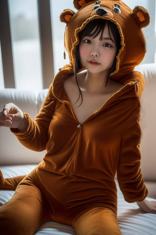 着ぐるみ女子の1人ファッションショー