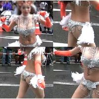 短時間限定販売！雨の中楽しそうに踊るサンバダンサー！！t1-62【高画質動画】