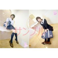 ここみちゃん女子○生風フェチ画像０１　制服ハイソックス　