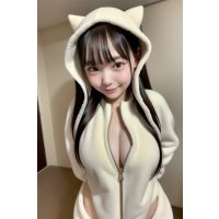 着ぐるみ女子の1人ファッションショー